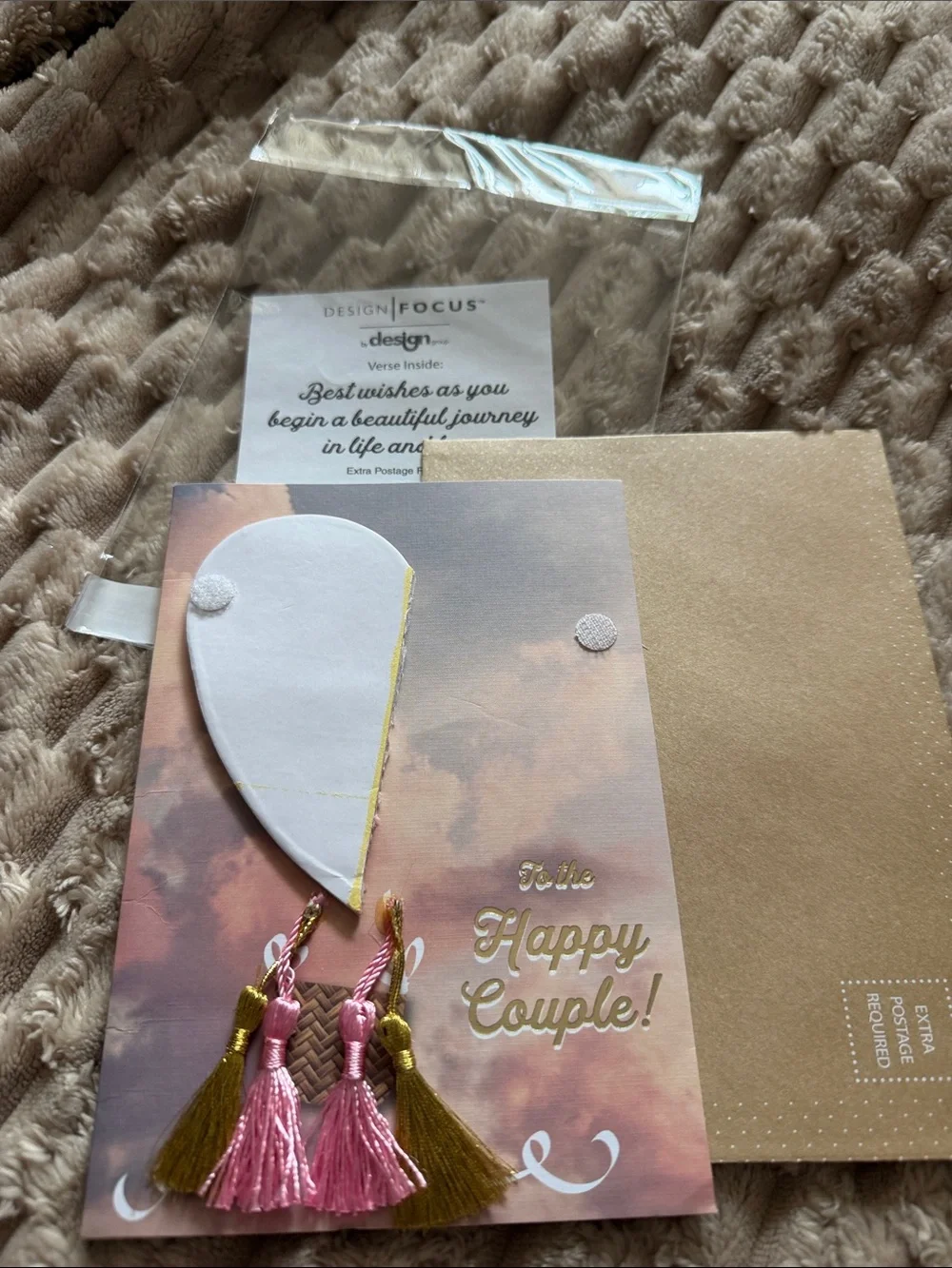 Rifle Paper Co. Gold & Silver 'Cheers' Champagne Toast Card